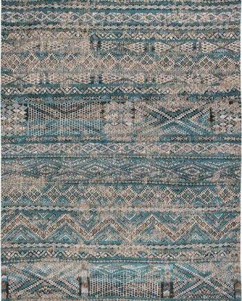 Louis De Poortere rug LX 9110 Antiquarian Kilim Zemmuri Blue
