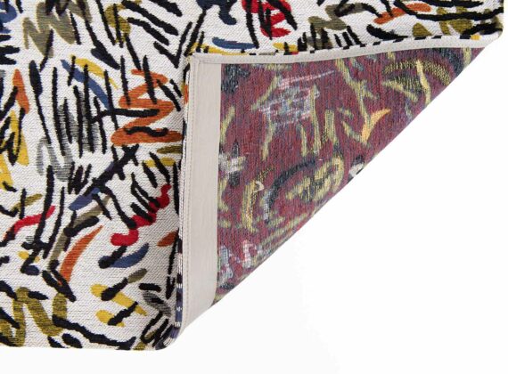 Louis De Poortere rug LX 9144 Gallery Graffito Street Graph back