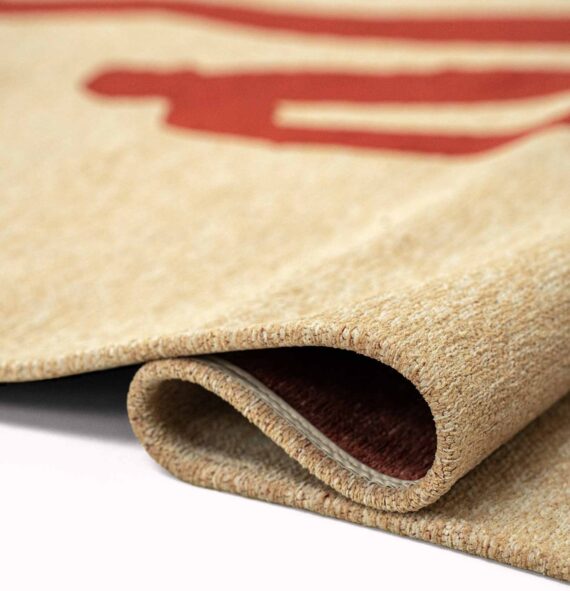 Louis De Poortere rug Craft Ribbon 9847 Imperial Red fold
